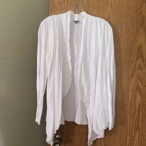 Women’s J Jill lightweight white cardigan size Medium